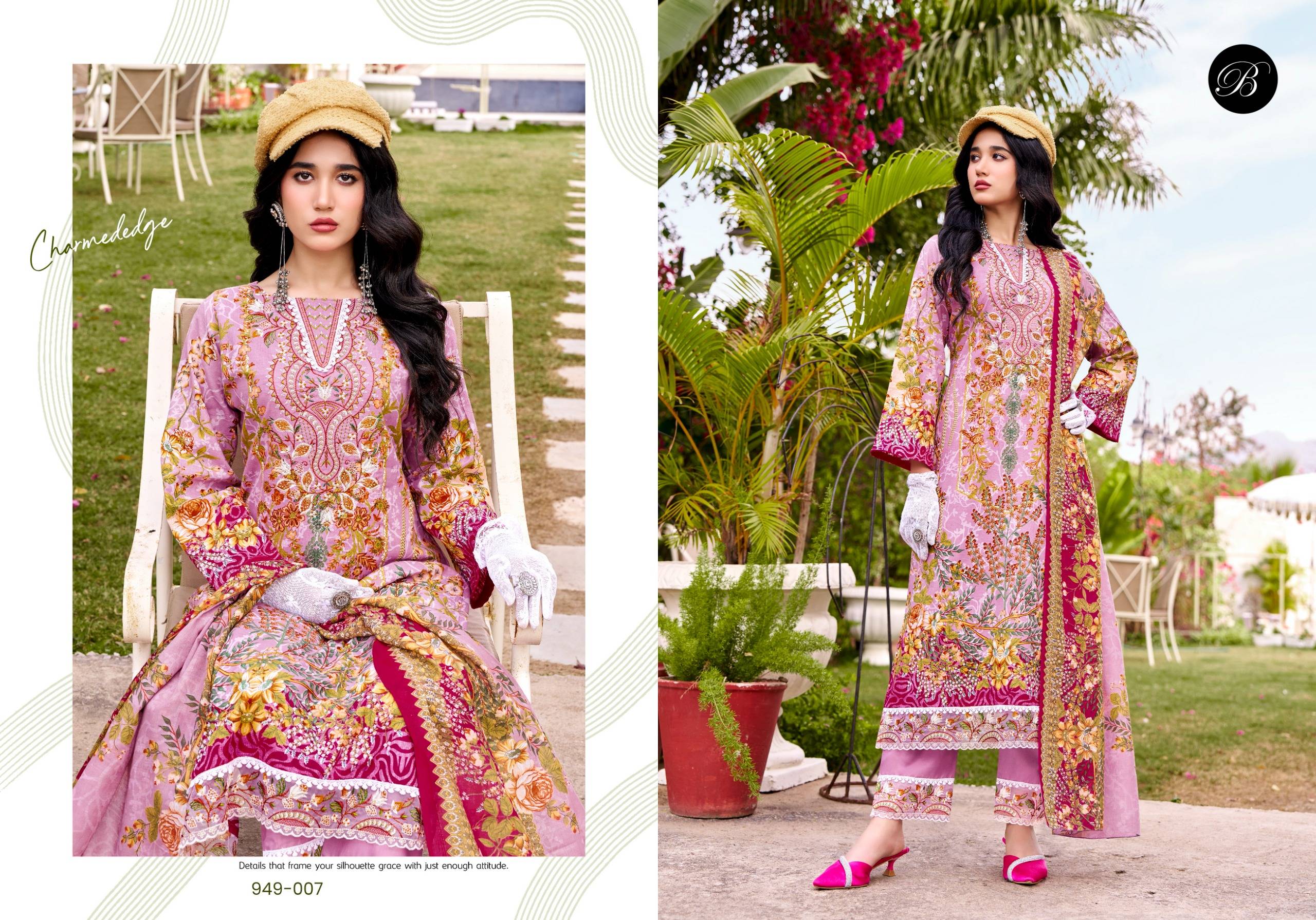  GULISTAAN by BelliZa DesigNer 949-001 TO 949-008 SERIES Pakistani Stylish Embroidered PURE COTTON COLLECTION At Wholesale Price